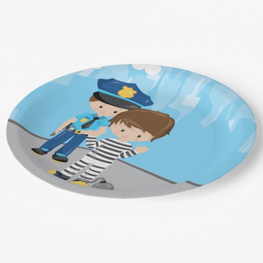 Functionaris van de griffie papieren bordje (Gekanteld)