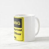 Functionaris van de politie van de affeine koffiemok (Voorkant rechts)