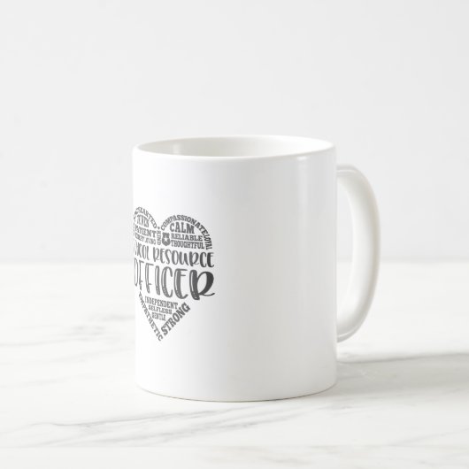 Functionaris van de school, sro, veiligheid koffiemok (Voorkant rechts)