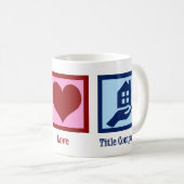 Functionaris van de vredesliefdesmaatschappij koffiemok (Voorkant rechts)