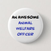 functionaris voor dierenwelzijn2, geweldige knop ronde button 5,7 cm (Voorkant)