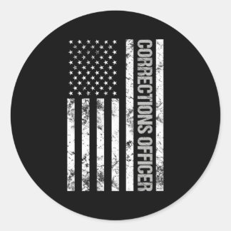 Functionaris voor patriottische correcties ronde sticker