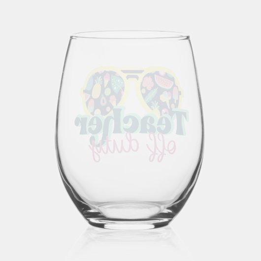 Functionaris Wijnglas Zonder Voet (Achterkant)