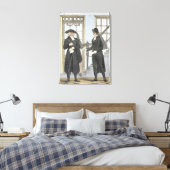 Functionarissen van de begrafenis van Amsterdam, i Canvas Afdruk (Insitu (Slaapkamer))