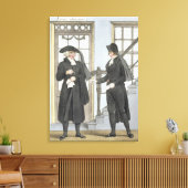 Functionarissen van de begrafenis van Amsterdam, i Canvas Afdruk (Insitu (Woonkamer))