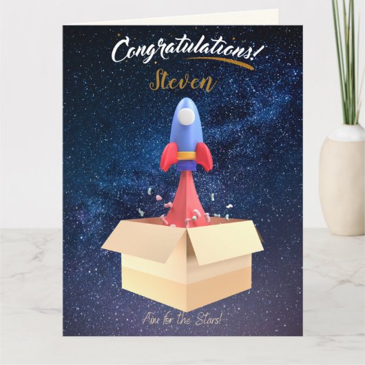 Functioneel/congratules met nieuw bedrijf kaart (Voorkant)