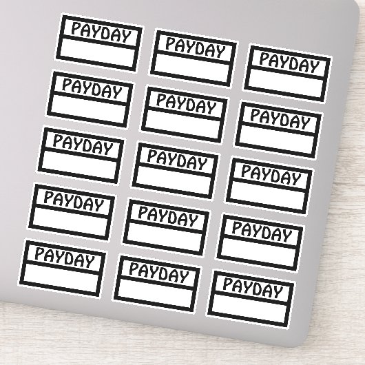 Functionele Betaaldag Sticker (Detail)