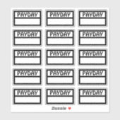 Functionele Betaaldag Sticker (Vel)