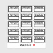 Functionele Betaaldag Sticker (Vel)