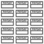 functionele betaaldag sticker (Voorkant)