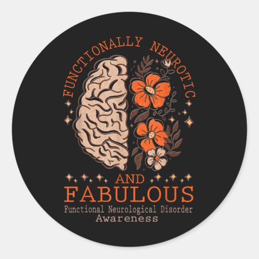 Functionele neurologische aandoening bewustzijn _2 ronde sticker (Voorkant)