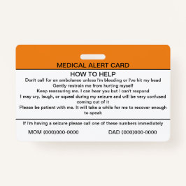 Functionele neurologische stoornis medische kaart badge