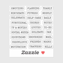 Functionele oude scriptplanner tabblad binder sche sticker