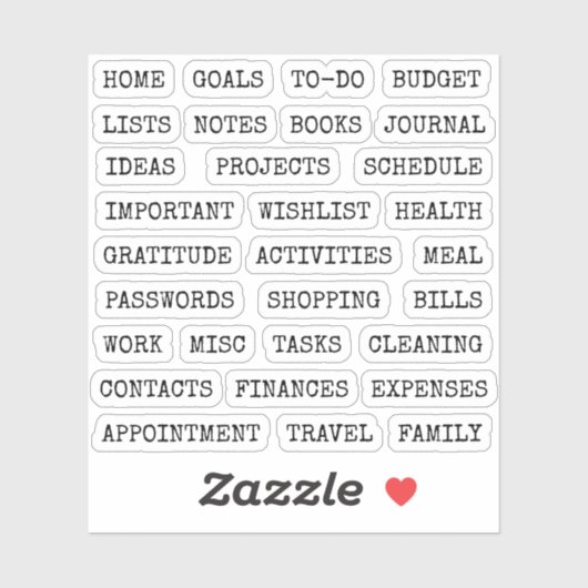 Functionele oude scriptplanner tabblad scheidingss sticker (Vel)