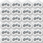 Functionele planner voor motorfietstocht sticker (Voorkant)