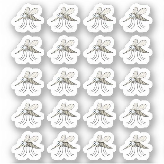 functionele planner voor muggen sticker (Voorkant)