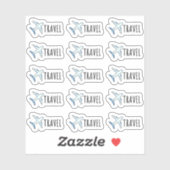 Functionele planner voor vliegtuigherinnering sticker (Vel)