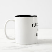 Functionele puinhoop tweekleurige koffiemok (Links)