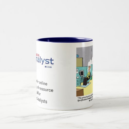 Functionele specificatie-wonder: Business Analyst Tweekleurige Koffiemok (Center)