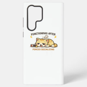 Functioneren na gedwongen socializen Foute Kat  Samsung Galaxy Hoesje