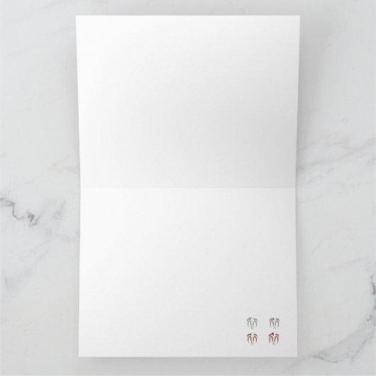 Functy Flip Flop Wenskaart Kaart (Binnen)