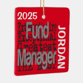 Fund Manager Extraordinaire CUSTOM Keramisch Ornament (Rechts)