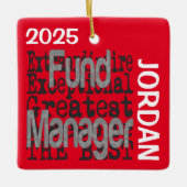 Fund Manager Extraordinaire CUSTOM Keramisch Ornament (Voorkant)