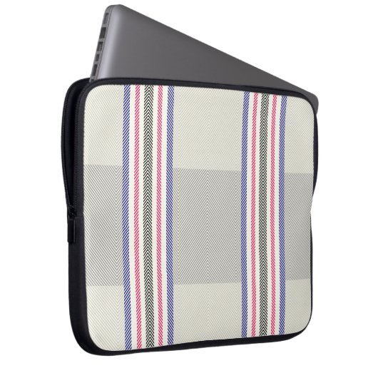 Funda con franjas laptop sleeve (Voorkant Rechts)