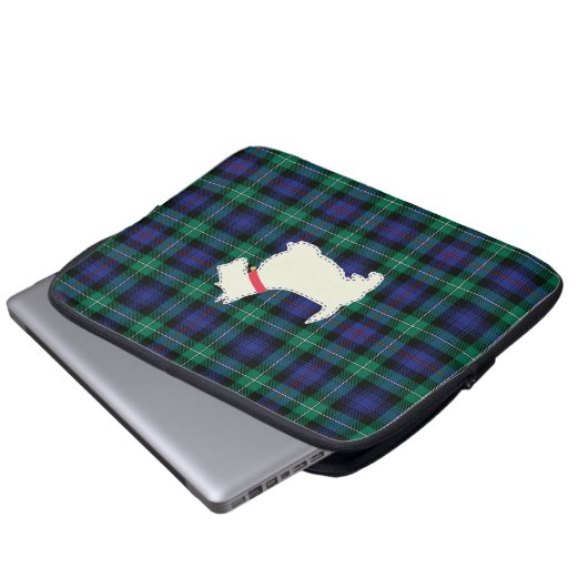 Funda con scotish terrier laptop sleeve (Voorkant onderkant)