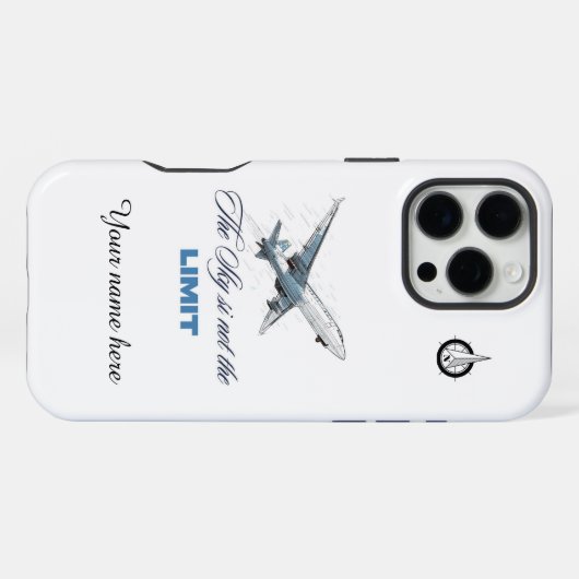 Funda de Celular Aviación iPhone Hoesje (Achterkant horizontaal)