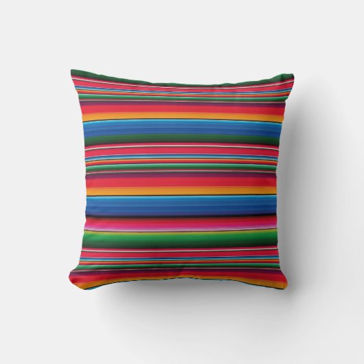 Funda De Cojín Red Serape Saltillo traditional mex Kussen (Voorkant)