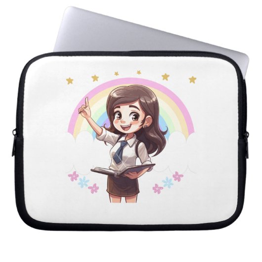 Funda de laptop para profesoras sleeve (Voorkant)