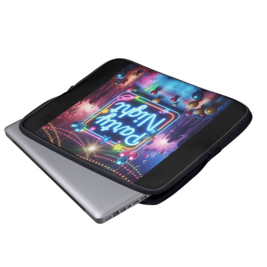 Funda de Portatil Party Night. Laptop Sleeve (Voorkant onderkant)