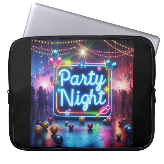 Funda de Portatil Party Night. Laptop Sleeve (Voorkant)