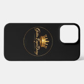 funda diseño dorado iPhone hoesje (Achterkant horizontaal)