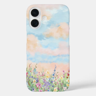 Funda diseño floral minimalista iPhone 16 hoesje