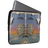 Funda Laptop 13" Neopreno León Rugiendo Papcut Laptop Sleeve (Voorkant Rechts)