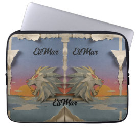 Funda Laptop 13" Neopreno León Rugiendo Papcut Sleeve