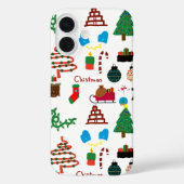 Funda Navidad Doodle Case-Mate iPhone Case (Achterkant)