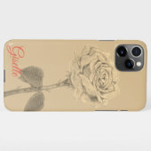 Funda Para iPhone rose Hoesje (Achterkant horizontaal)