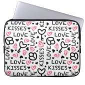 Funda para laptop estilo romántico moderno laptop sleeve (Voorkant)