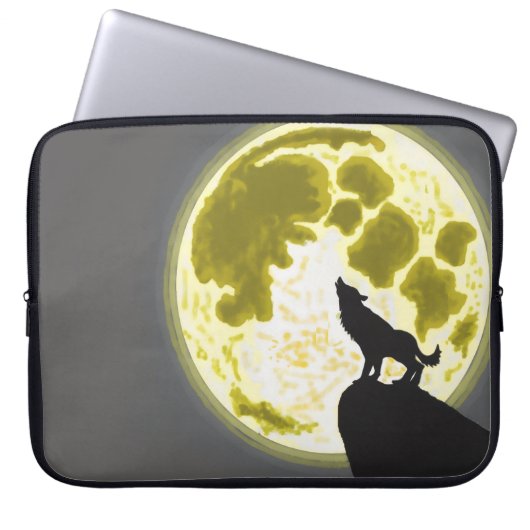 Funda Para Laptop Howling wolf Sleeve (Voorkant)
