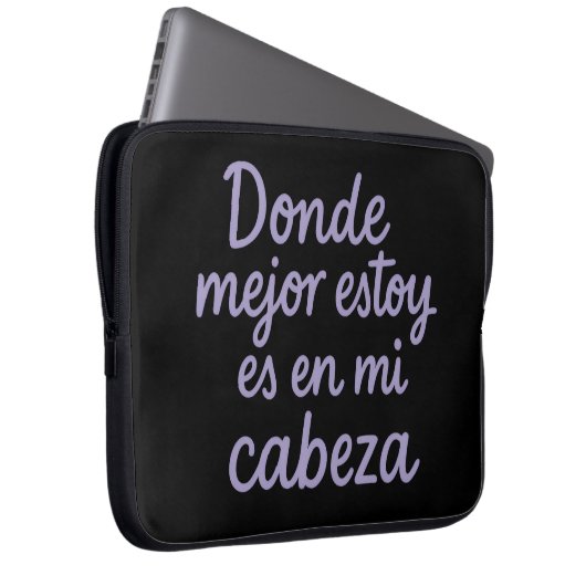 Funda para portátil - Introversión con estilo Laptop Sleeve (Voorkant Rechts)