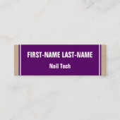 Fundamenteel en Minimalistisch Van de Spijker Mini Visitekaartje (Voorkant)