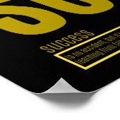 Fundamentele elementen van het Citaat van het Succ Poster (Hoek)