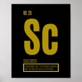 Fundamentele elementen van het Citaat van het Succ Poster (Voorkant)