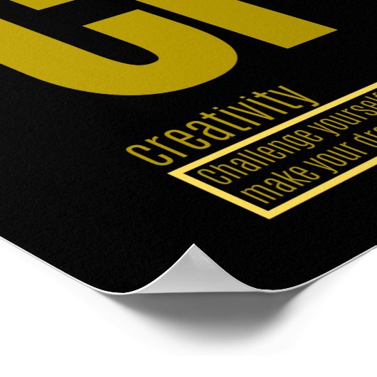 Fundamentele elementen van succes | Creativiteit Poster (Hoek)