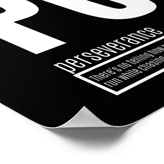 Fundamentele elementen van succes - doorzettingsve poster (Hoek)