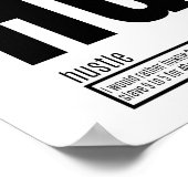 Fundamentele elementen van succes - Hustle Poster (Hoek)