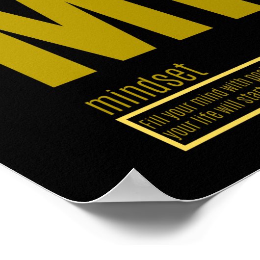 Fundamentele elementen van succes | Mindset Poster (Hoek)